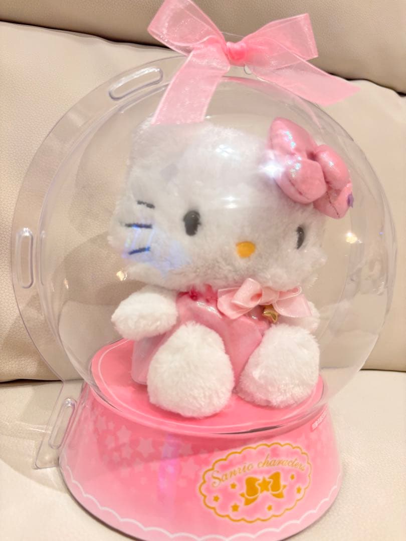 希少品 ★ ハローキティ ぬいぐるみ スノーグローブ スノーボール sanrio
