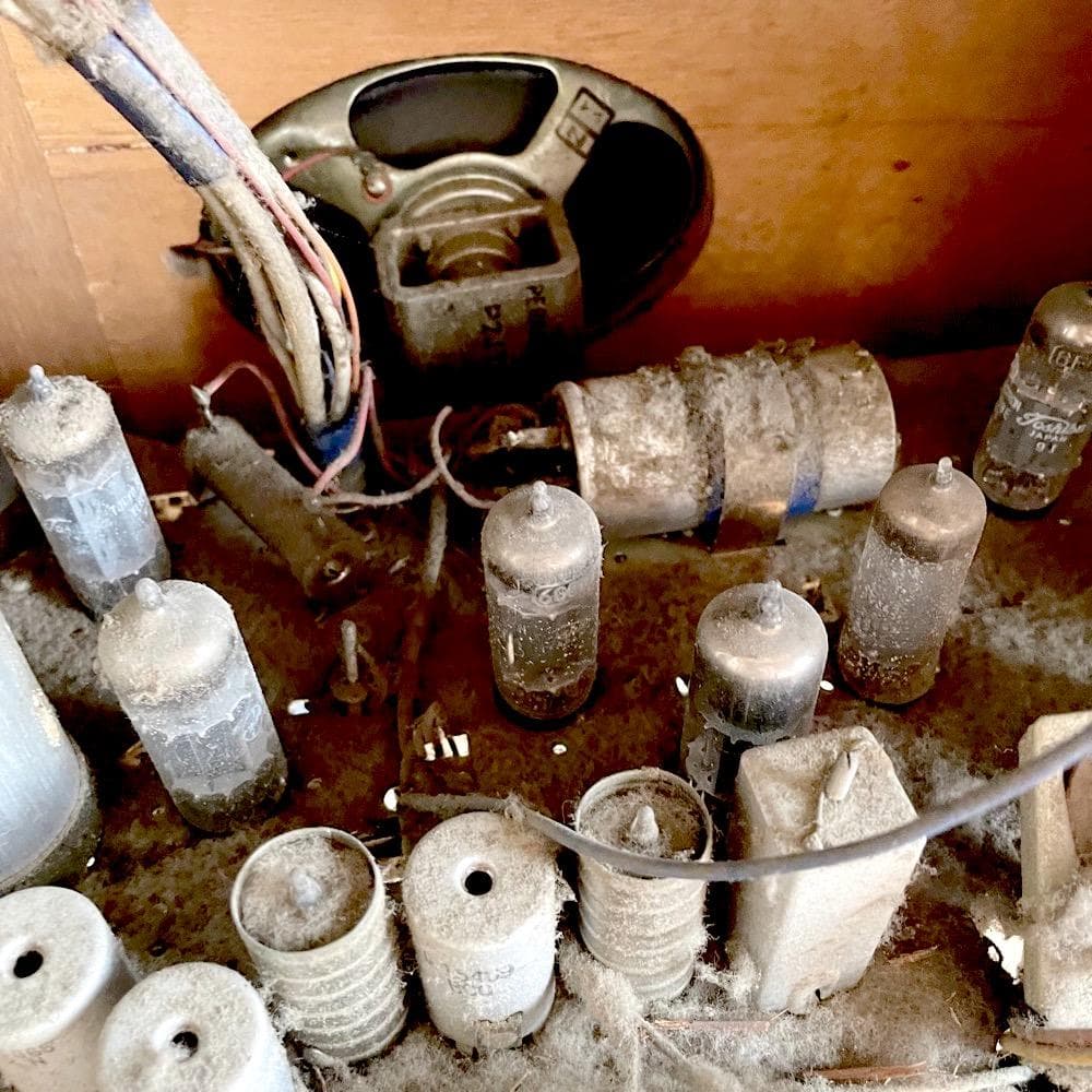 白黒テレビ 昭和レトロ GENERAL ゼネラル 真空管 脚付き 起動不可