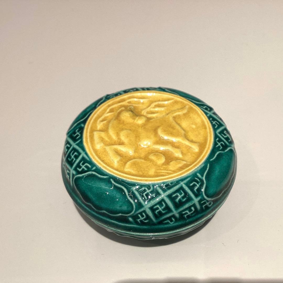 永楽即全造　交趾火焔馬香合