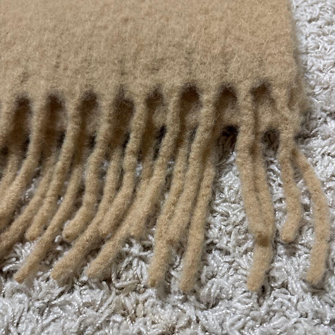 【極美品】MAISON KITSUNE メゾンキツネ マフラー ベージュ ウール