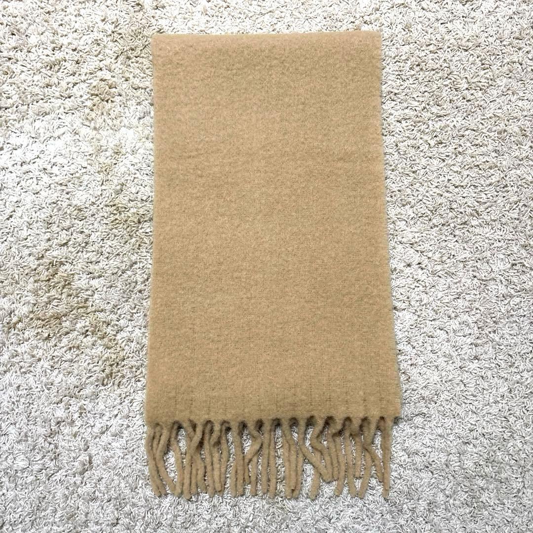 【極美品】MAISON KITSUNE メゾンキツネ マフラー ベージュ ウール