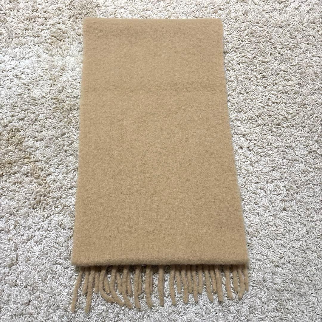 【極美品】MAISON KITSUNE メゾンキツネ マフラー ベージュ ウール