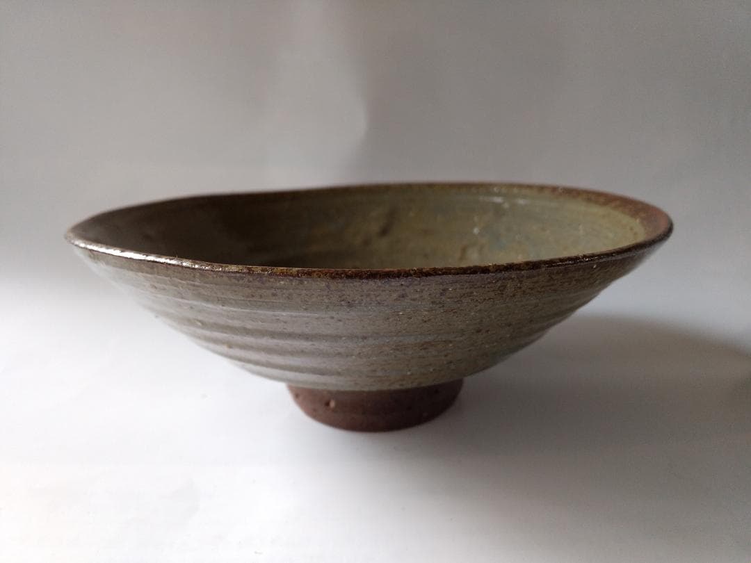 丹波焼 石田陶春 堀内宗完 ( 兼中斎 )題 不空 花押 茶碗 共箱 共布 新品