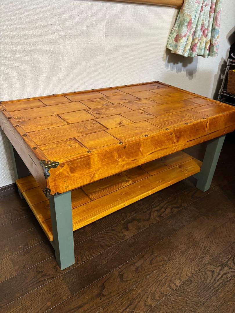 コーヒーテーブル　ハンドメイド製品 センターテーブル ディスプレイラック