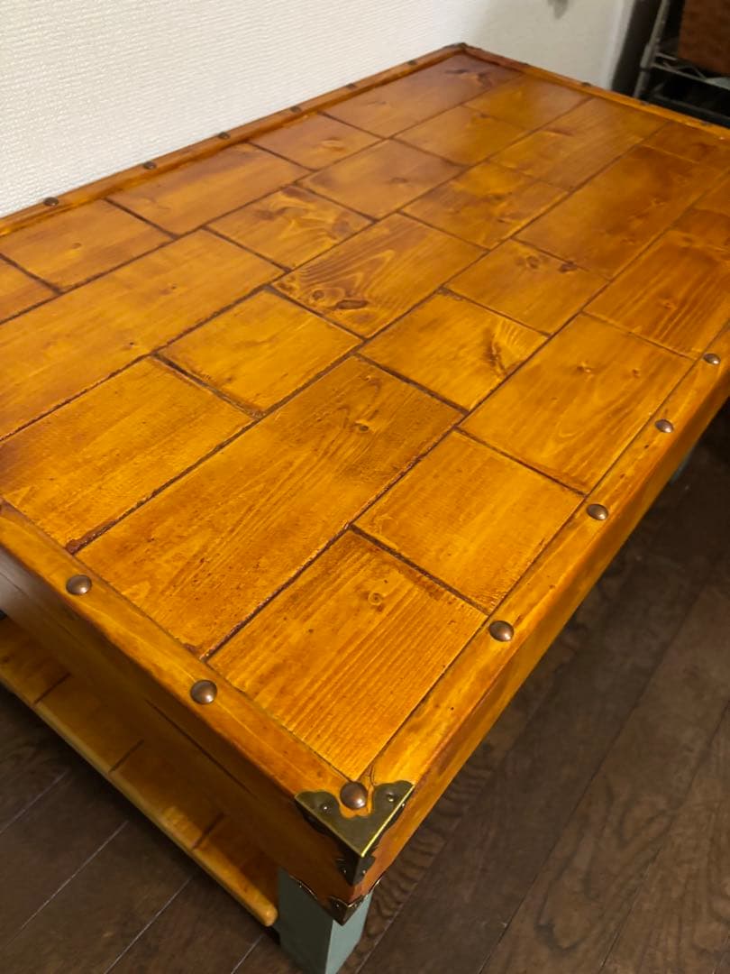 コーヒーテーブル　ハンドメイド製品 センターテーブル ディスプレイラック