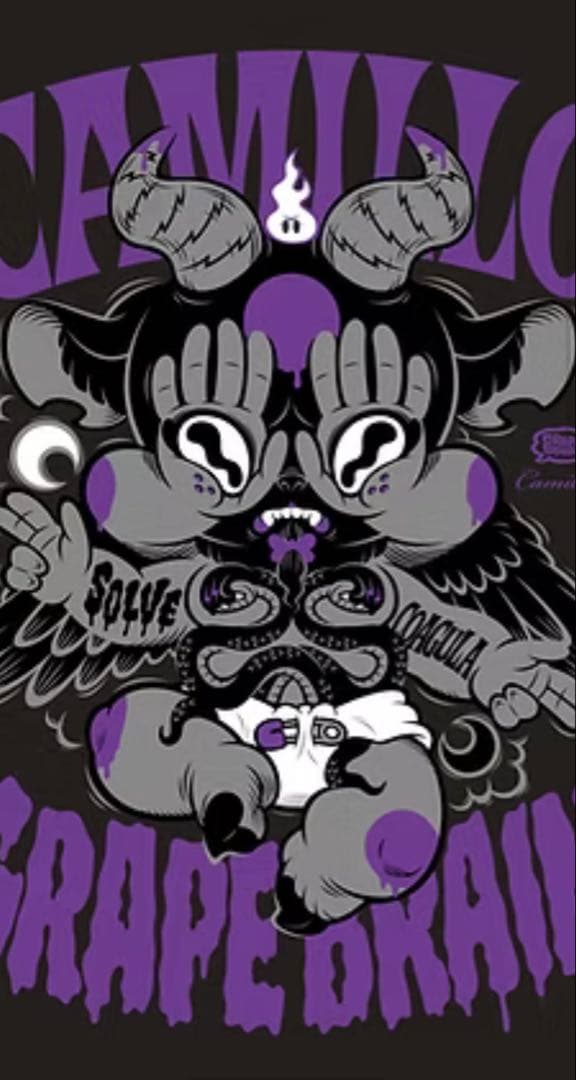 GRAPE BRAIN Bapt シルクスクリーンポスター 2種類セット