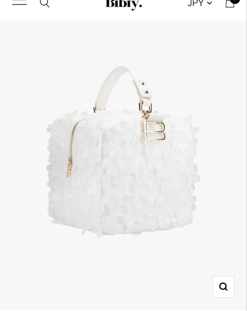 bibiy B. FLORET BOX BAGタグあり