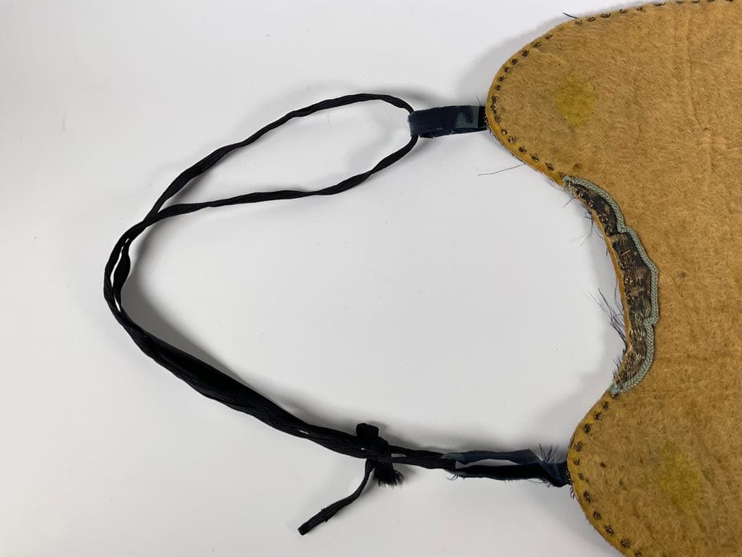 前掛け　金彩　采配図　武具　甲冑　鎧兜　江戸時代