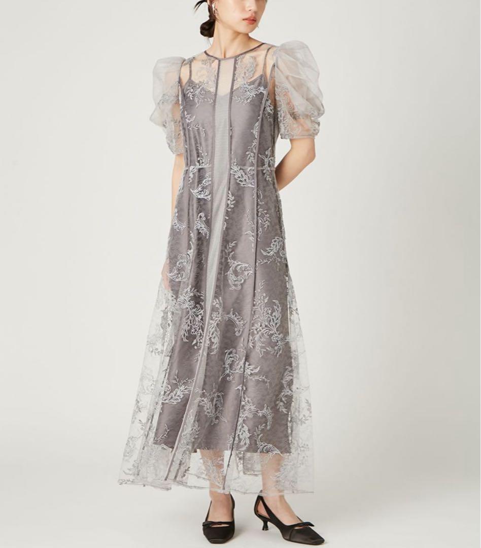 FRAY I.D コードフラワーレースドレス