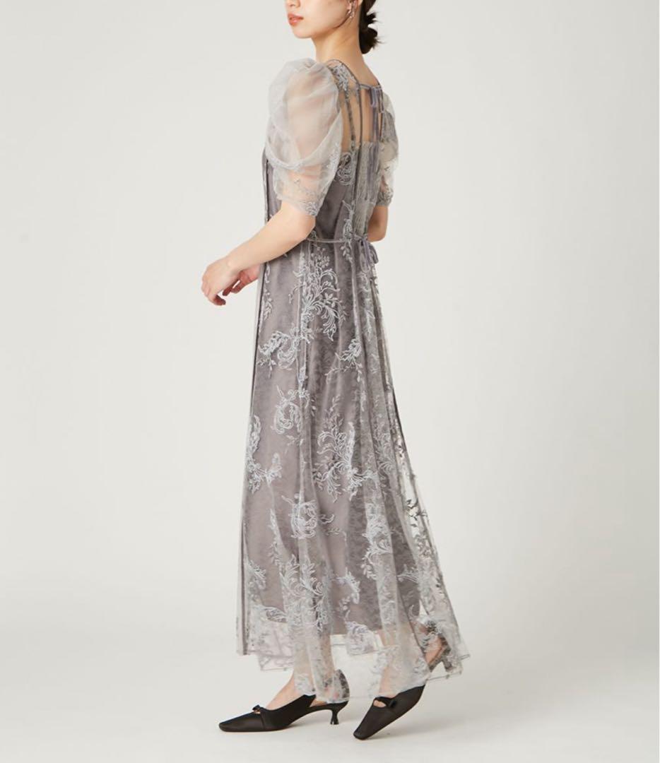 FRAY I.D コードフラワーレースドレス
