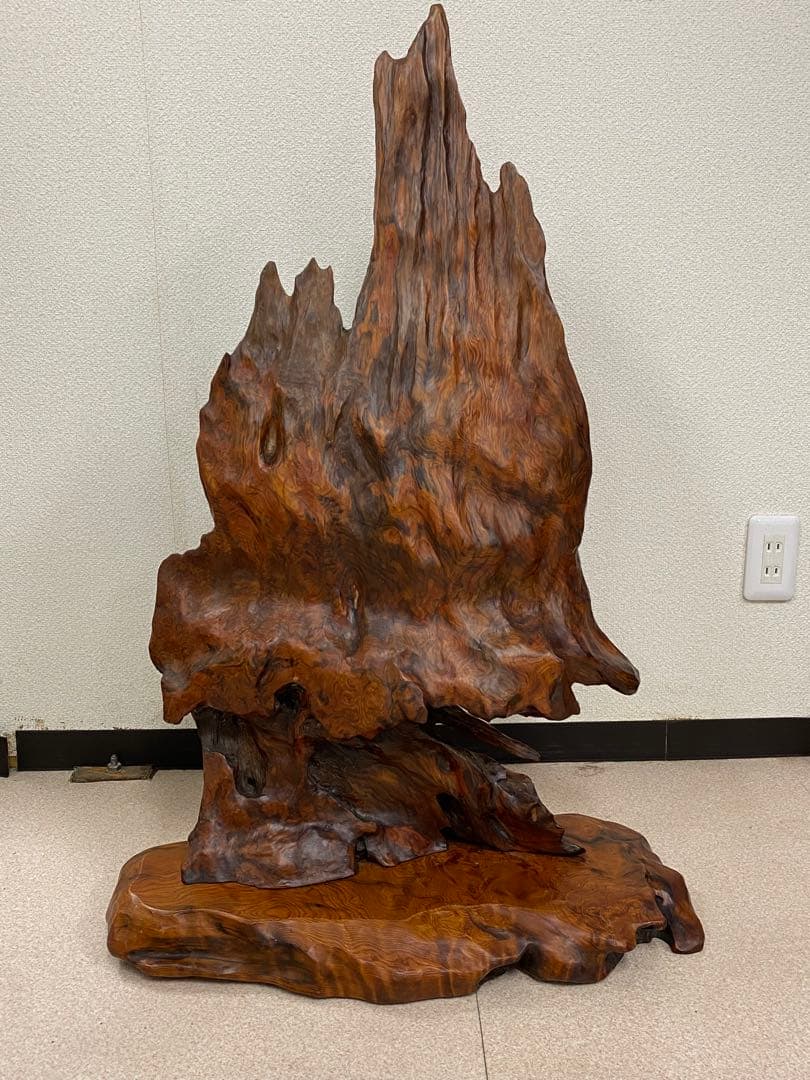 3-2799 屋久杉？置物・飾り（高さ約90cm・約11kg）