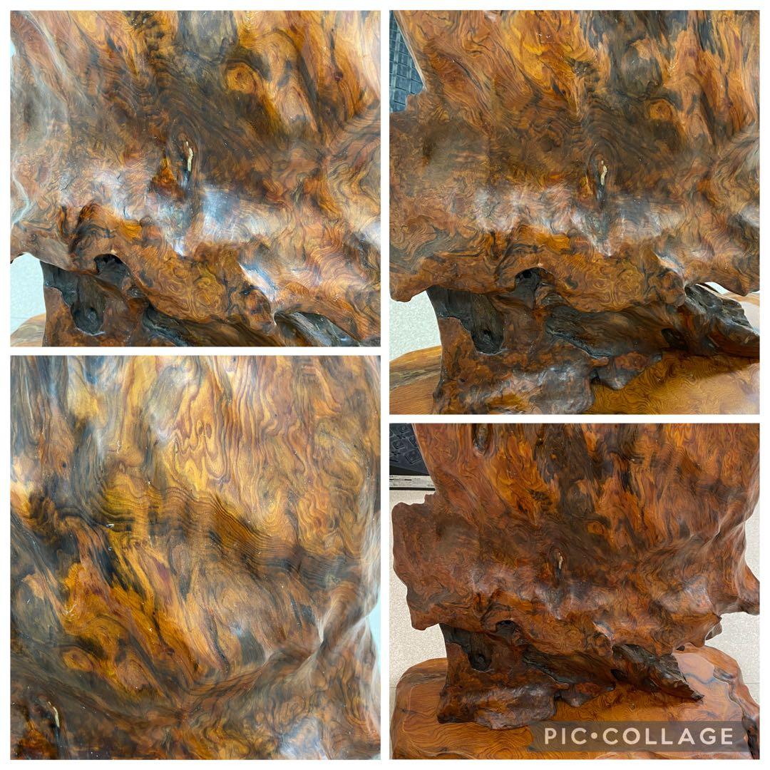 3-2799 屋久杉？置物・飾り（高さ約90cm・約11kg）