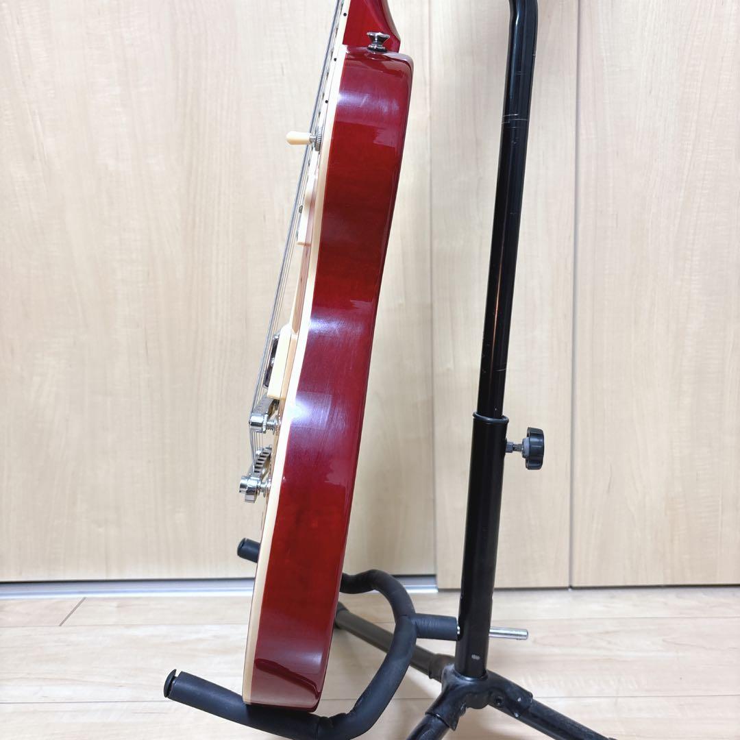 美品 新品弦付 BLITZ エレキギター Leopard レフティー レスポール