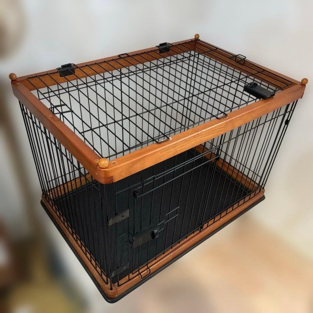 犬用ケージ 木製と金属製 NEO CG-0007