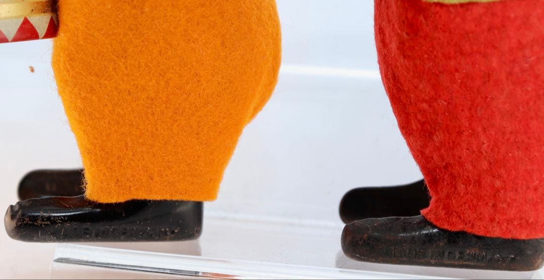 ヴィンテージ Schuco ワインドアップ猿の演奏者 フィギュア2体セット