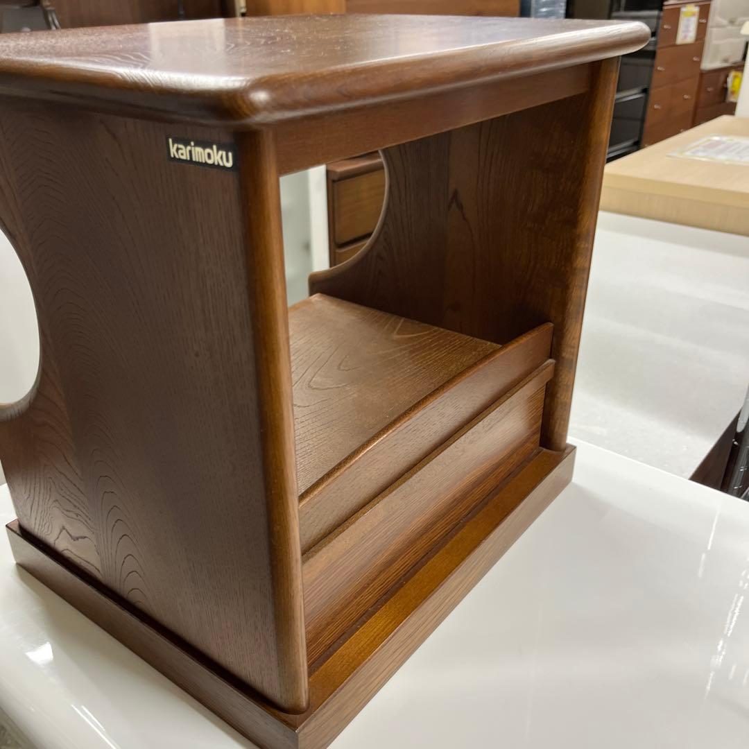 【カリモク】◇ヴィンテージ電話台◆程度良好◇