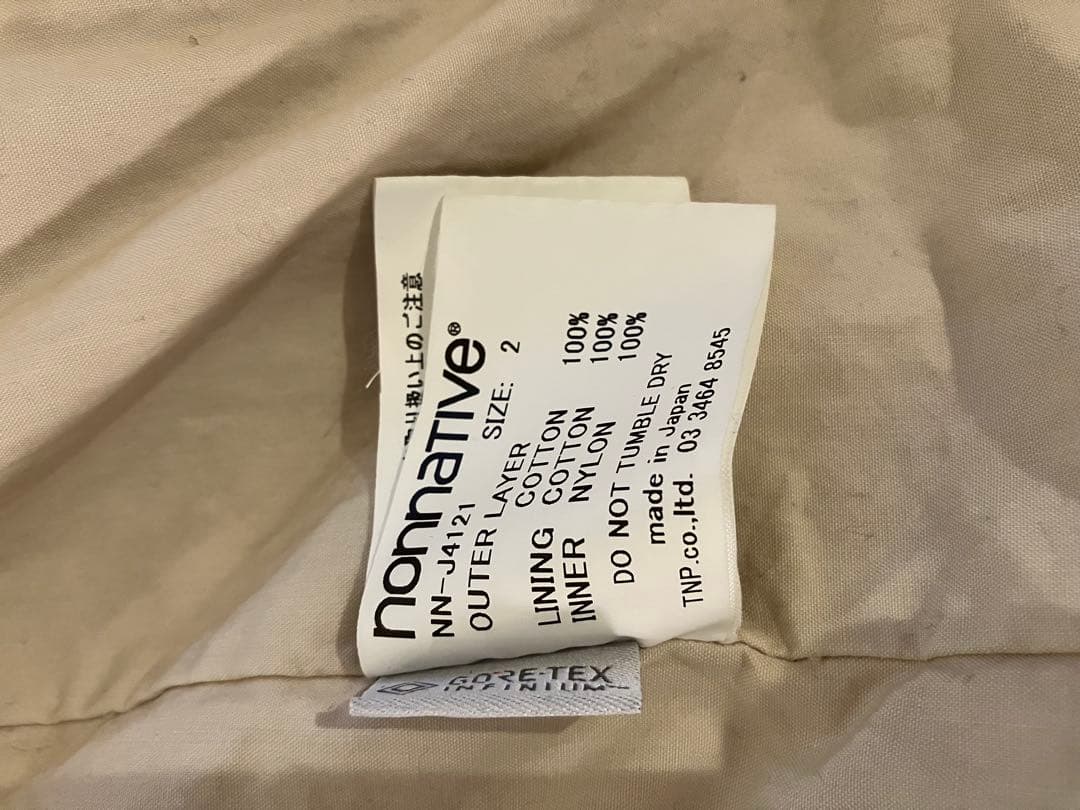 市*川様 nonnative GORE-TEX INFINIUM コート