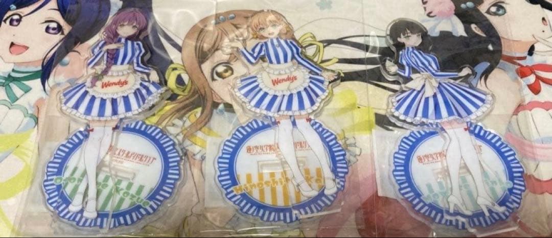 【未開封】ラブライブ！蓮ノ空　ウェンディーズコラボ　アクリルスタンド9点セット