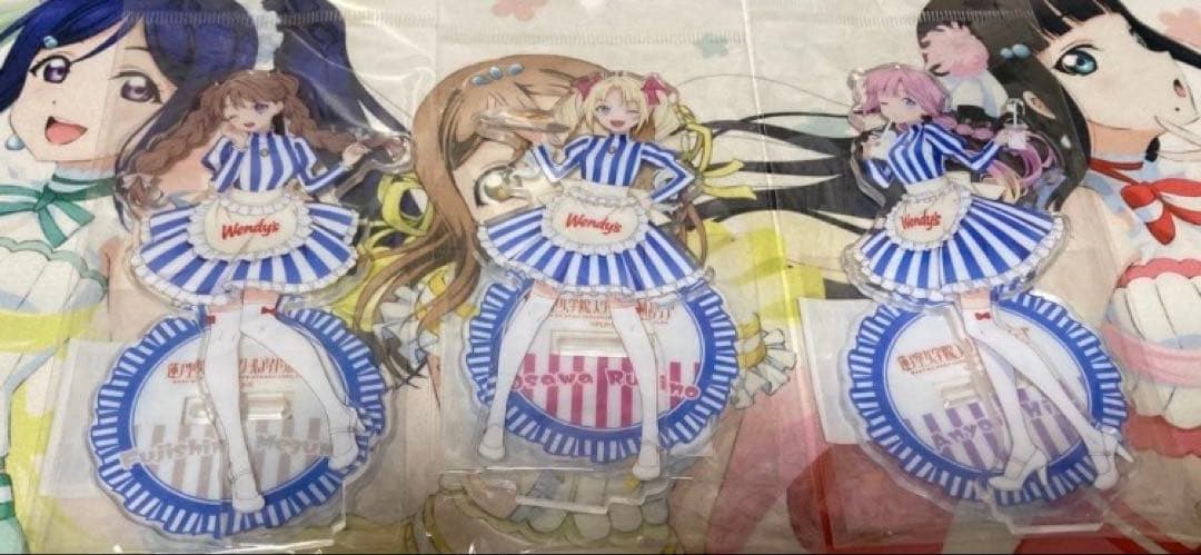 【未開封】ラブライブ！蓮ノ空　ウェンディーズコラボ　アクリルスタンド9点セット