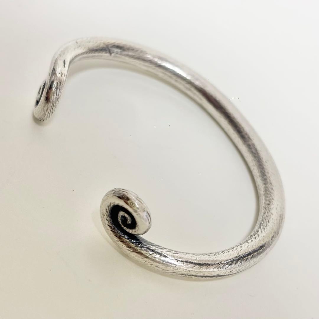 重厚　カレンシルバー　バングル　男女兼用