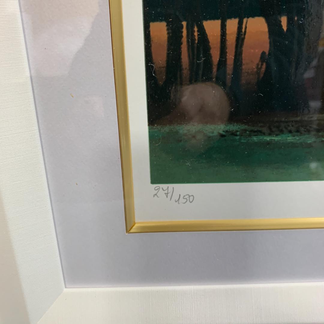 ミッシェル・バテュ　「季節風」　リトグラフ　シルクスクリーン