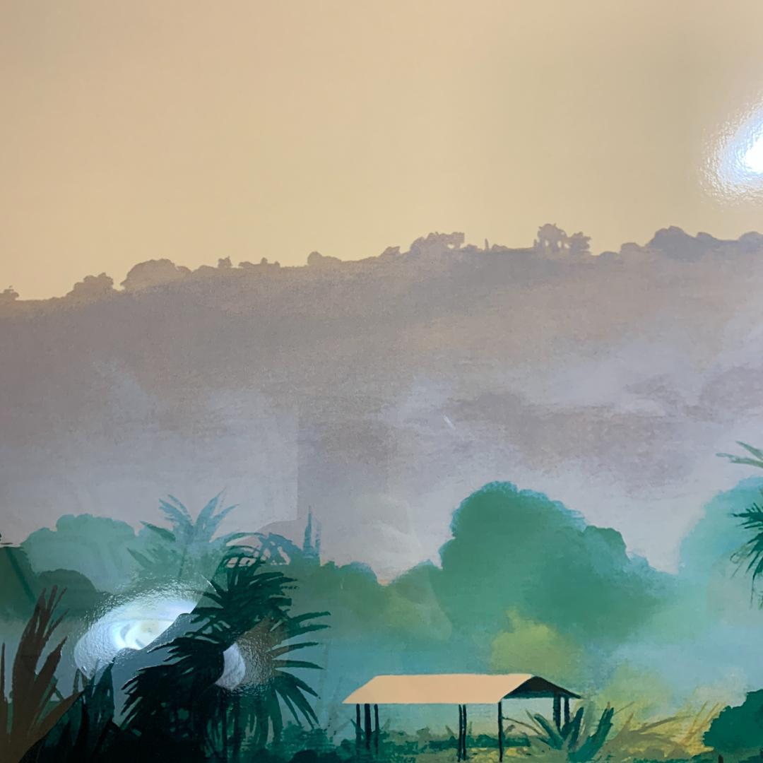 ミッシェル・バテュ　「季節風」　リトグラフ　シルクスクリーン