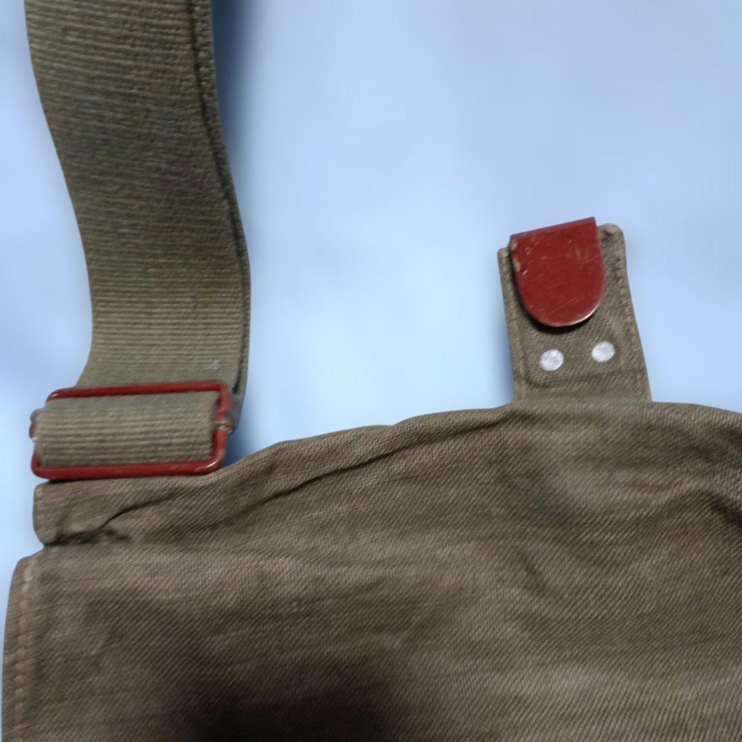 日本海軍陸戦隊雑嚢と水筒セット（実物)