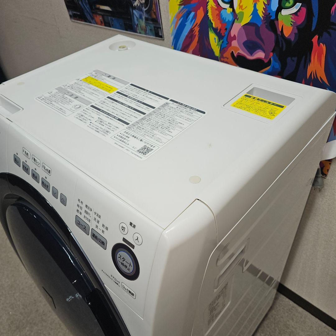 5 SHARP ドラム式洗濯機 本体 乾燥機能付きSHARP ES-S7D WL