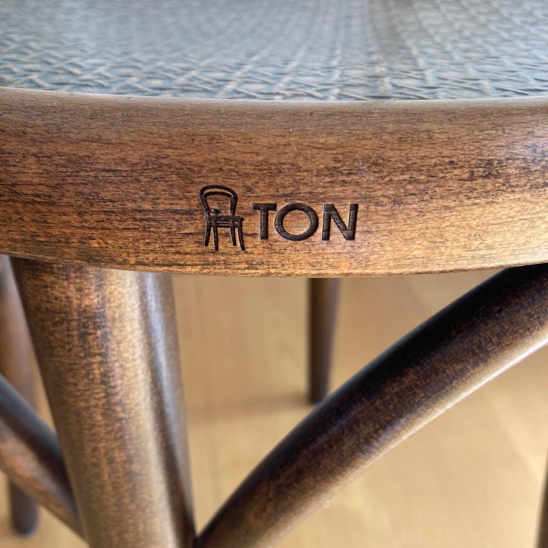 【美品】TON 木製チェア ダークブラウン