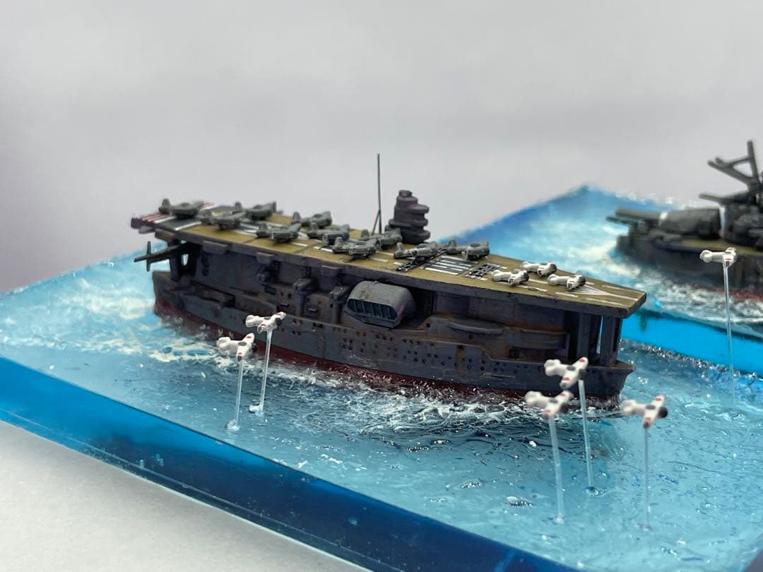 行け　空母赤城　レジンジオラマ　海洋堂完成品