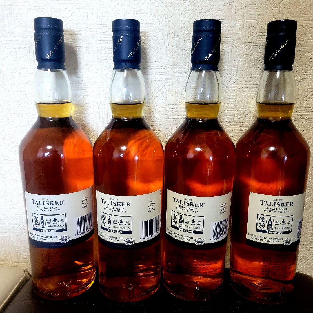 TALISKER 10年 シングルモルトウイスキー 4本セット　旧ラベル