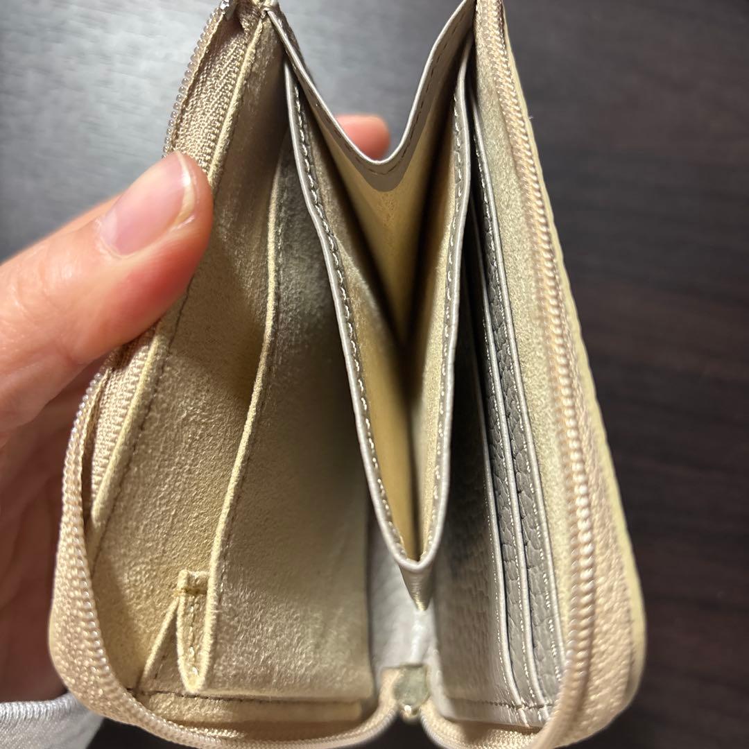 〖ATAO〗二つ折り財布 ミリモ・ケリー グレージュ