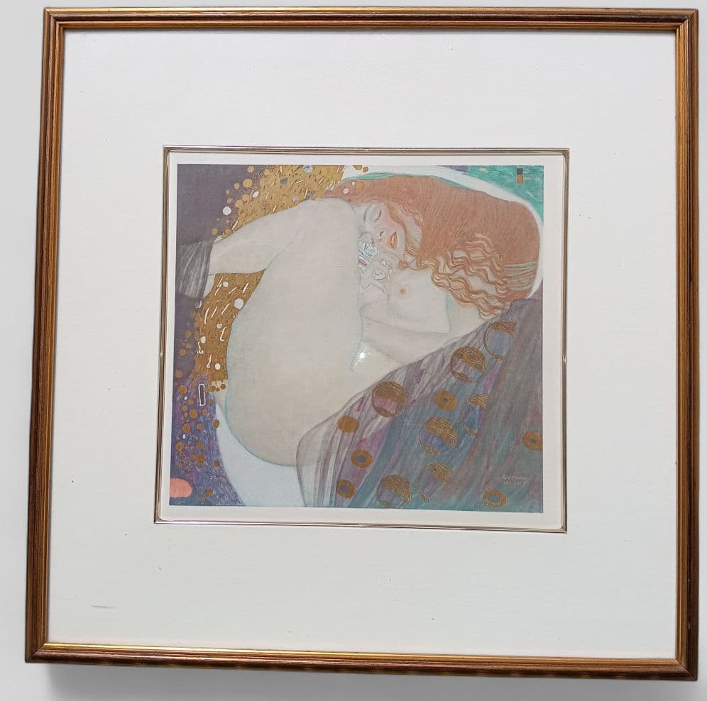 グスタフ・クリムト 《ダナエ》リトグラフ 約50x50cm