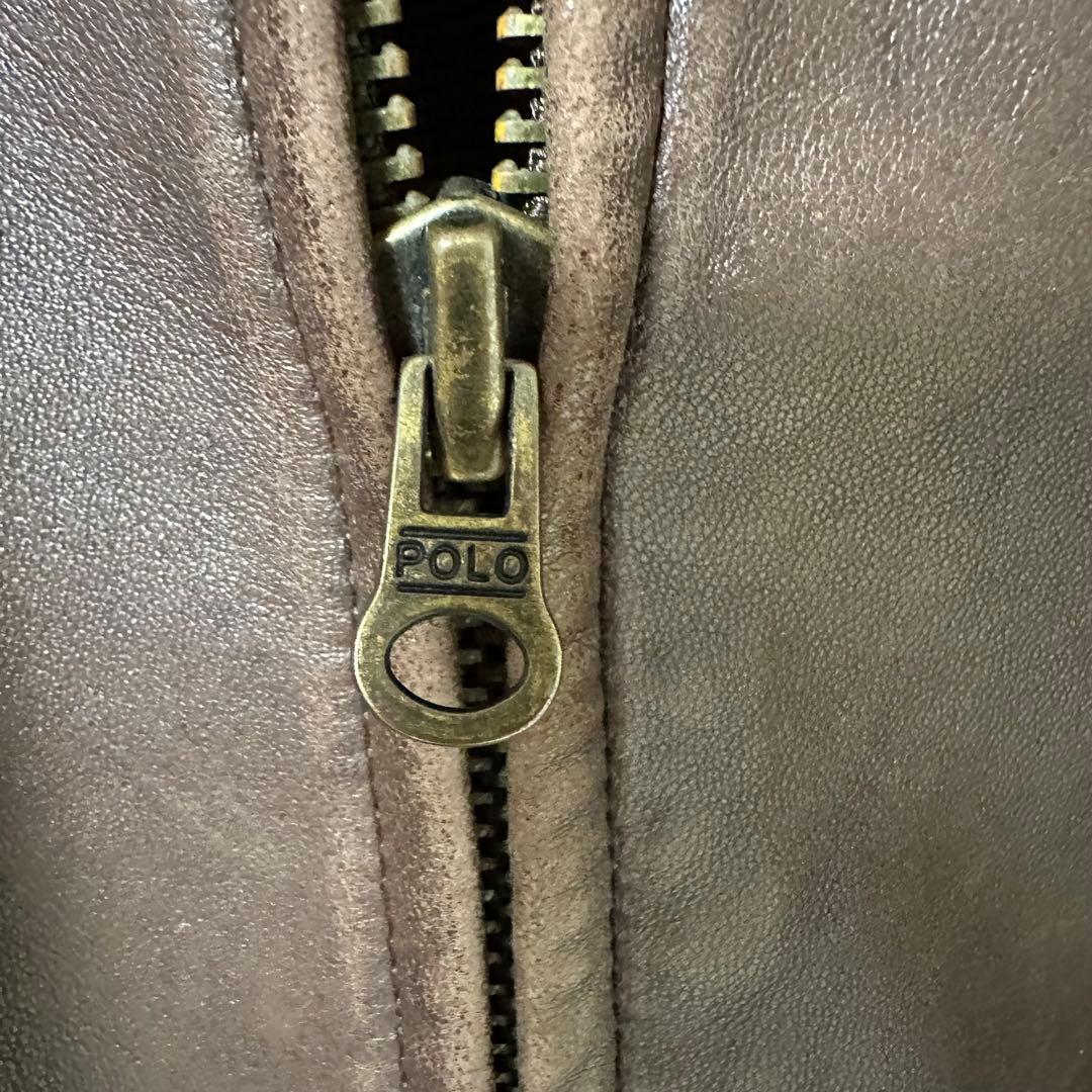 Polo by Ralph Lauren ブラウンレザージャケット ヴィンテージ