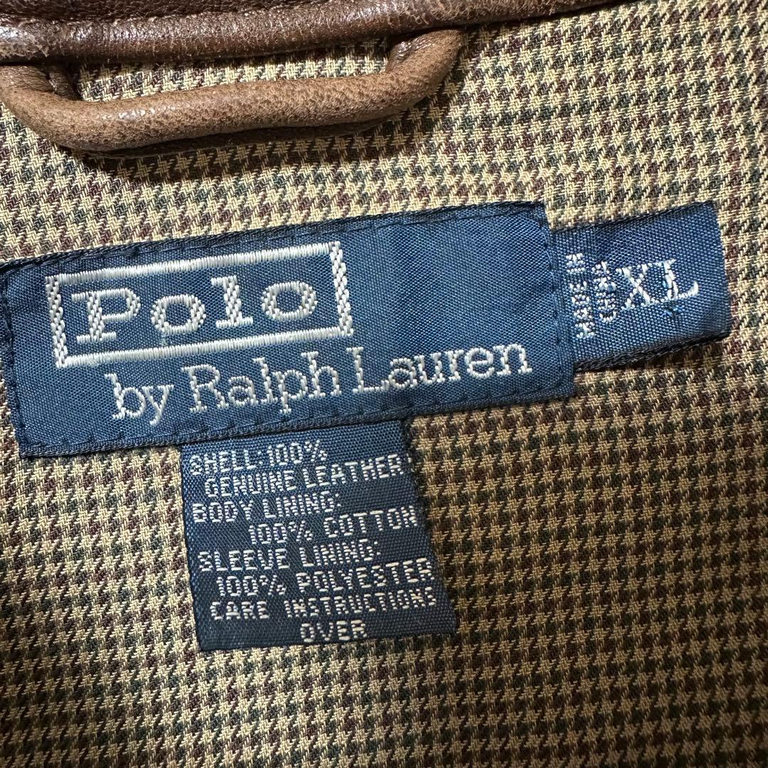 Polo by Ralph Lauren ブラウンレザージャケット ヴィンテージ
