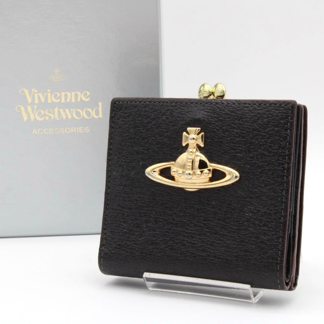 【美品】Vivienne 二つ折り財布 EXECUTIVE オーブ ブラック