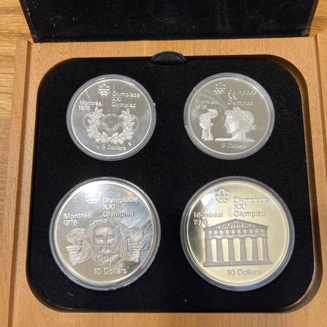 最終値下　価格高騰　銀貨　オリンピック 1976年 モントリオール 記念　