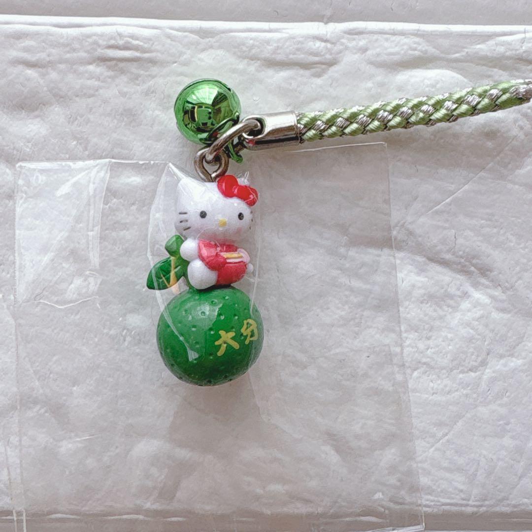 【激レア】 ご当地 キティ ストラップ コップのフチ子 大分 かぼす 限定