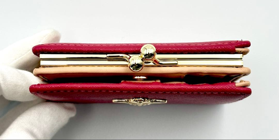 【♡新品未使用♡】Vivienne Westwood 二つ折り財布 ピーチ 人気