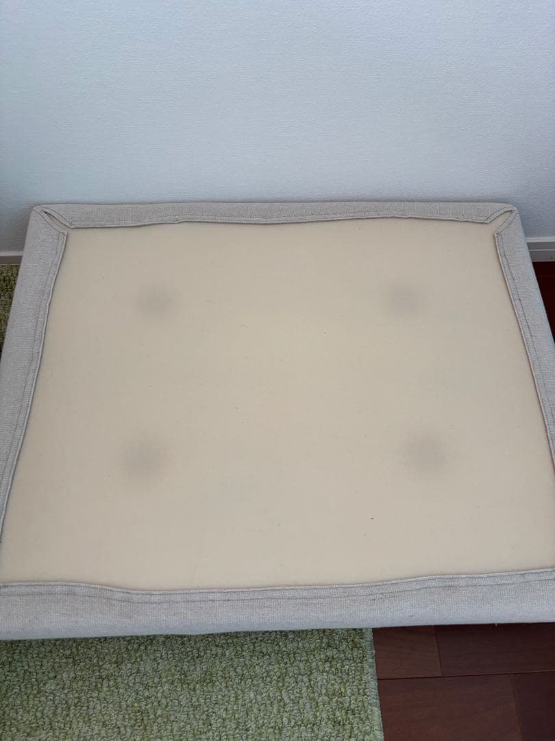 無印良品　オットマン　フェザー・ポケットコイル用カバー付き　脚付き