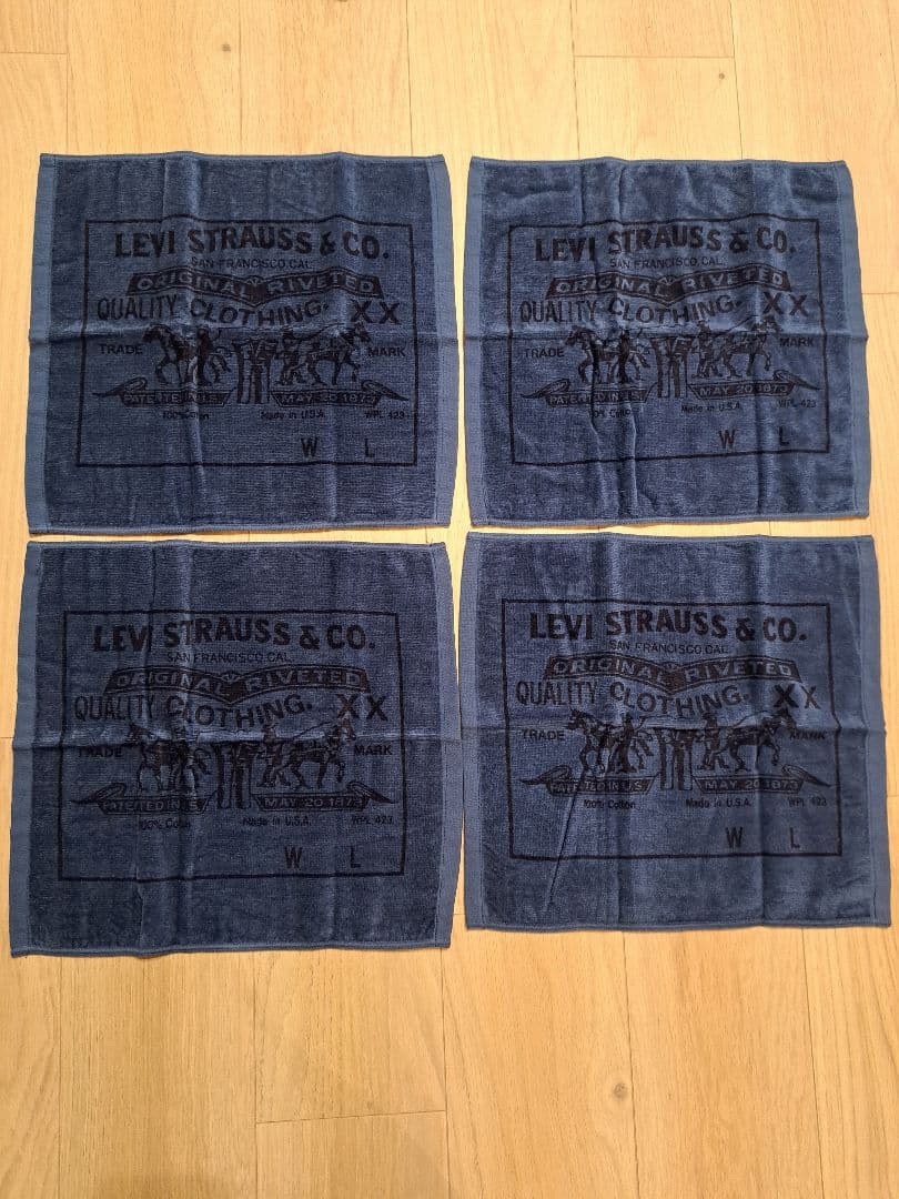 LEVI STRAUSS & CO. ロゴタオル 4枚セット　非売品！