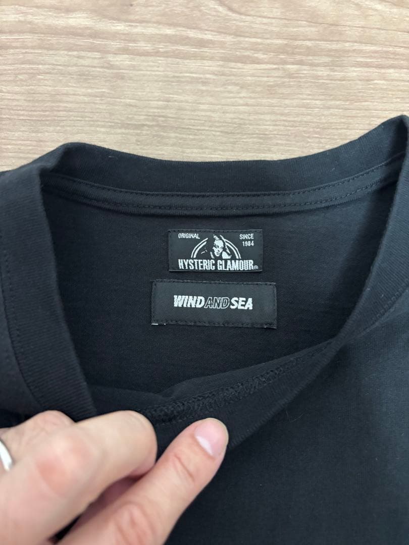希少 状態よし　 wind and sea × ヒステリックグラマー ロンT