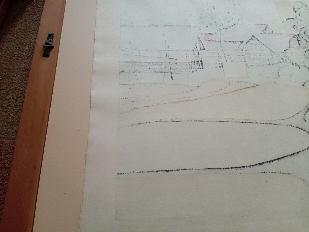 斎藤清　稔りの会津（9）1988年 42/100 木版画