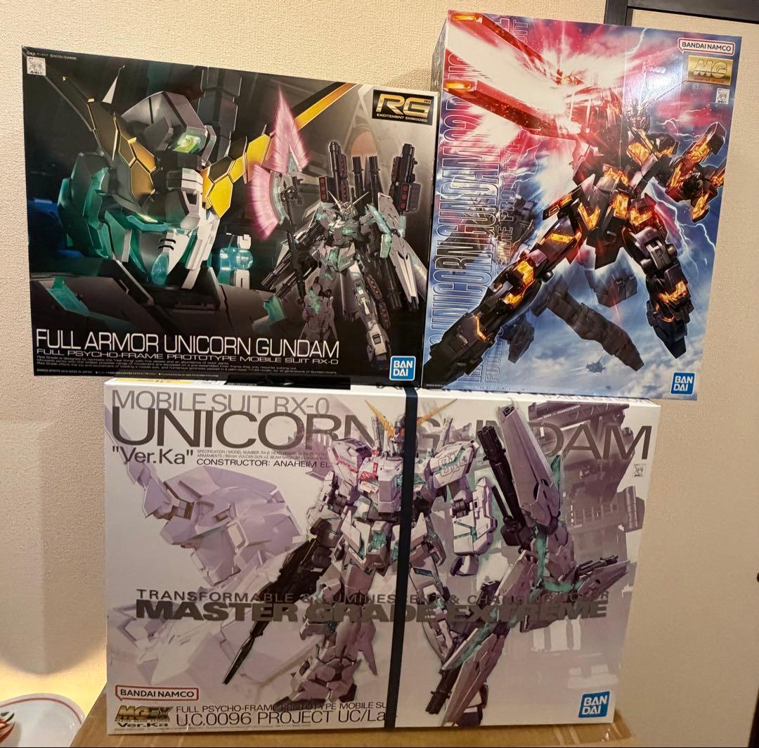 RG フルアーマーユニコーン MGEX ユニコーンガンダム MG バンシィ