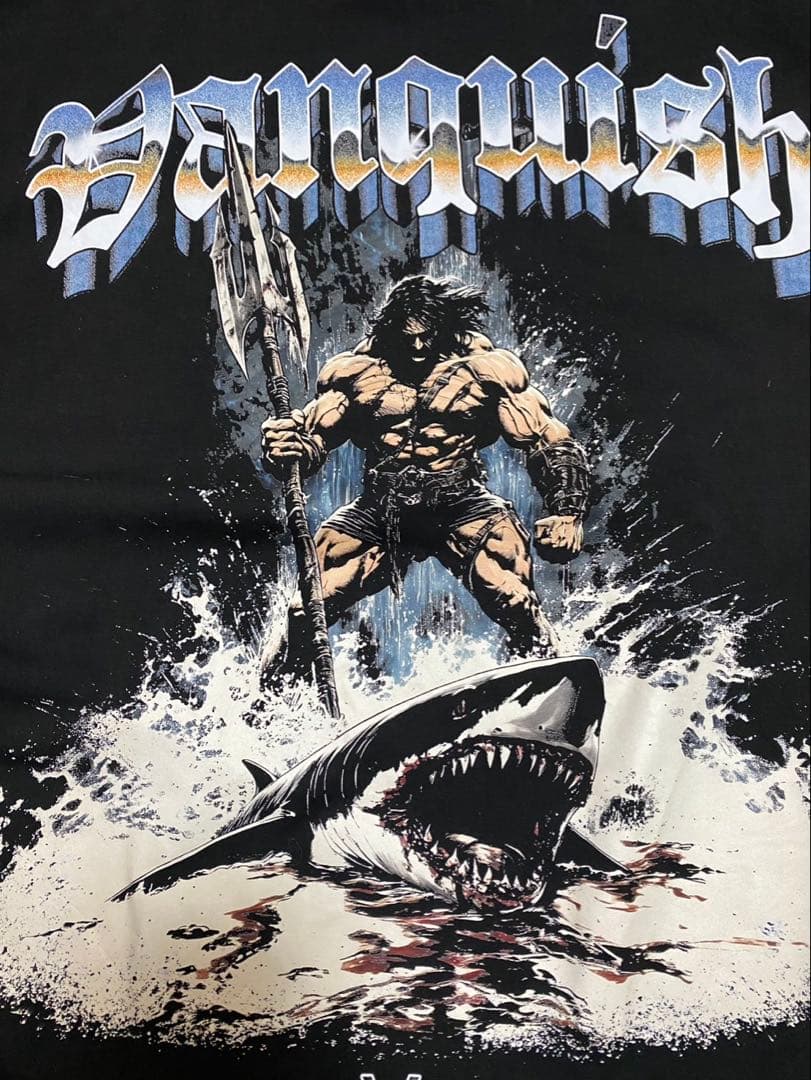 【2枚セット】Vanquish グラフィックTシャツ 黒 半袖Lサイズ