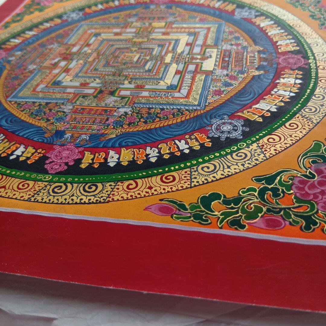 カーラチャクラ ・マンダラ　ネパール製　肉筆