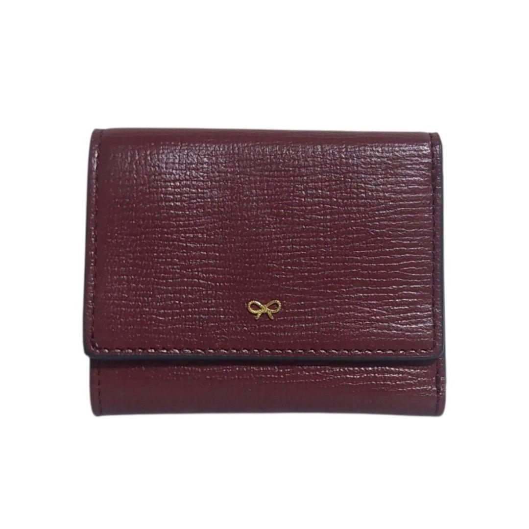 極美品 ANYA HINDMARCH 折り財布 ザニー ミニ レザー 箱付き