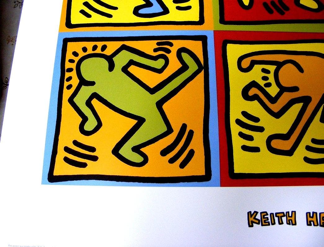 キースヘリング Six Dancing People 1999年製 ポスター