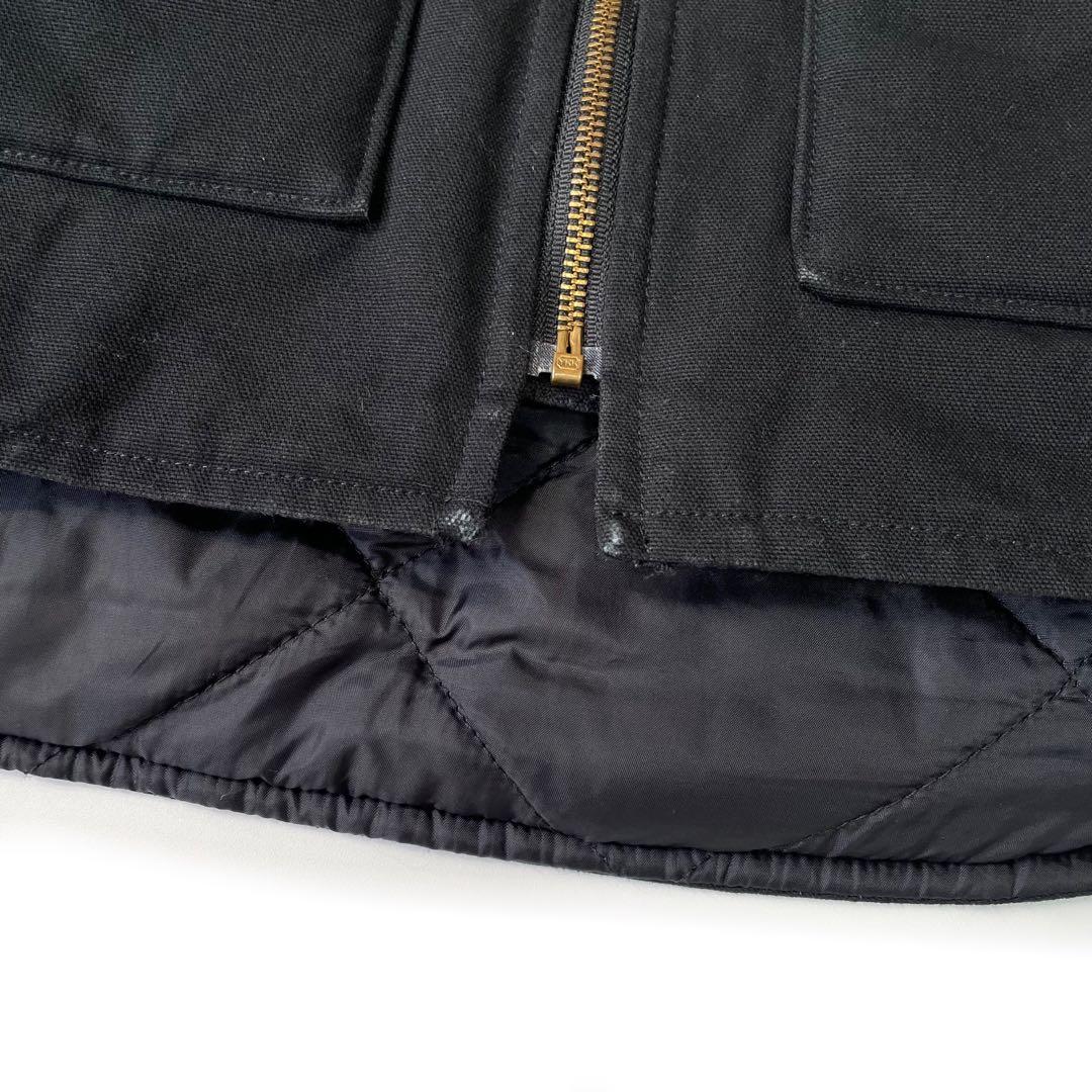 00’s Carhartt ダックベスト ワーク ブラック 企業系 カーハート