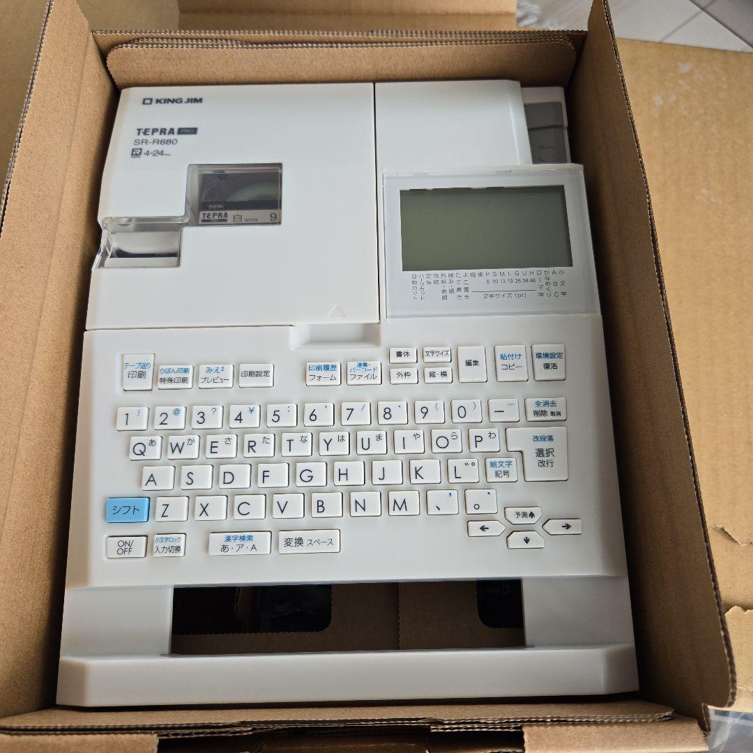 【1度使用のみ】KING JIM SR-R680　テプラ
